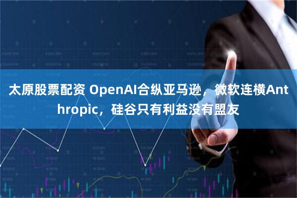 太原股票配資 OpenAI合縱亞馬遜，微軟連橫Anthropic，硅谷只有利益沒有盟友