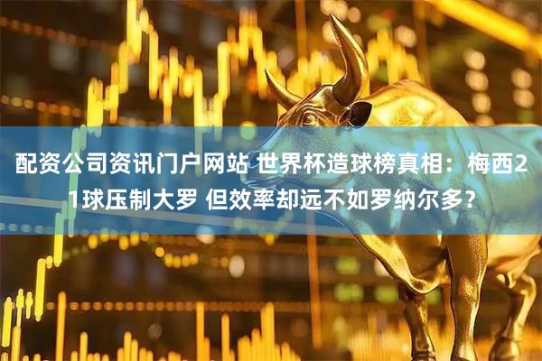 配資公司資訊門戶網站 世界杯造球榜真相：梅西21球壓制大羅 但效率卻遠不如羅納爾多？